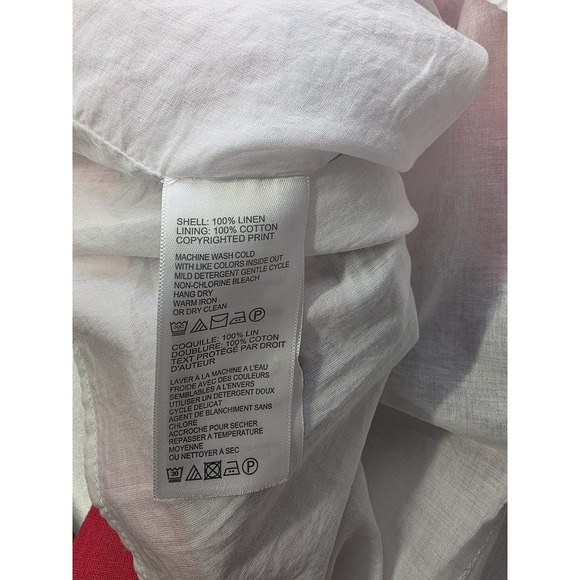 Tommy Bahama Tropical Terazza Linen Shift Sleeveless Dress Pink Size L NWT - Picture 8 of 12